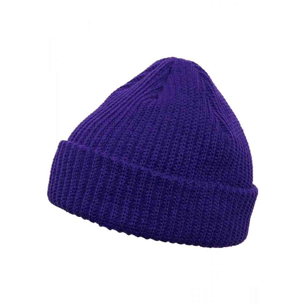 Flexfit - Rib Beanie purple one size Bonnet - Violet